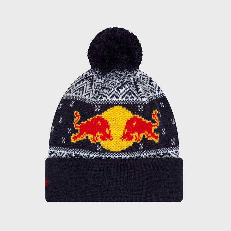 RBR SE XMAS BULL BOBBLE BEANIE - navy