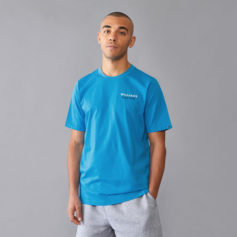 WILLIAM RACING FW MENS ABSTRACT W TEE - electric blue