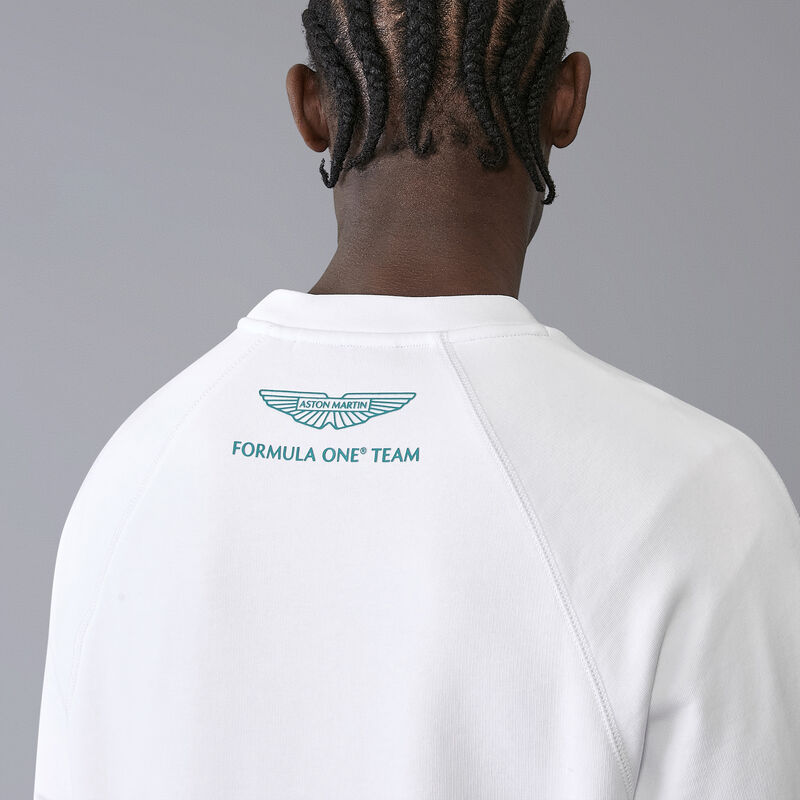 AMF1 FW LOGO CREW SWEAT - white