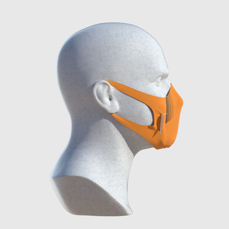 MCLAREN STRIPE U FACE MASK - orange