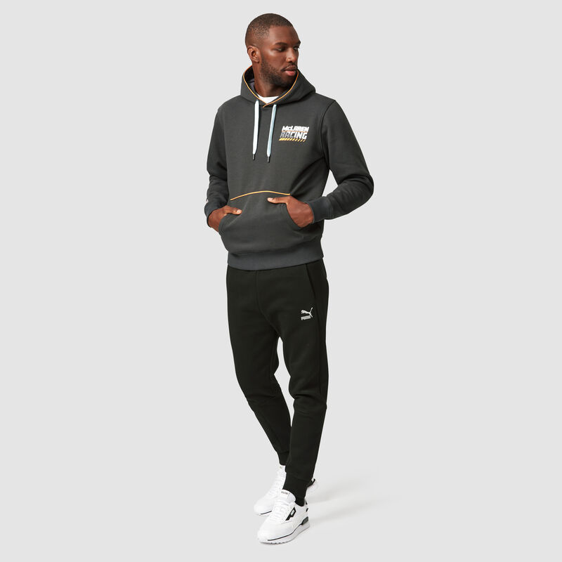 MCLAREN FW GULF RACING HOODED SWEAT - antracit