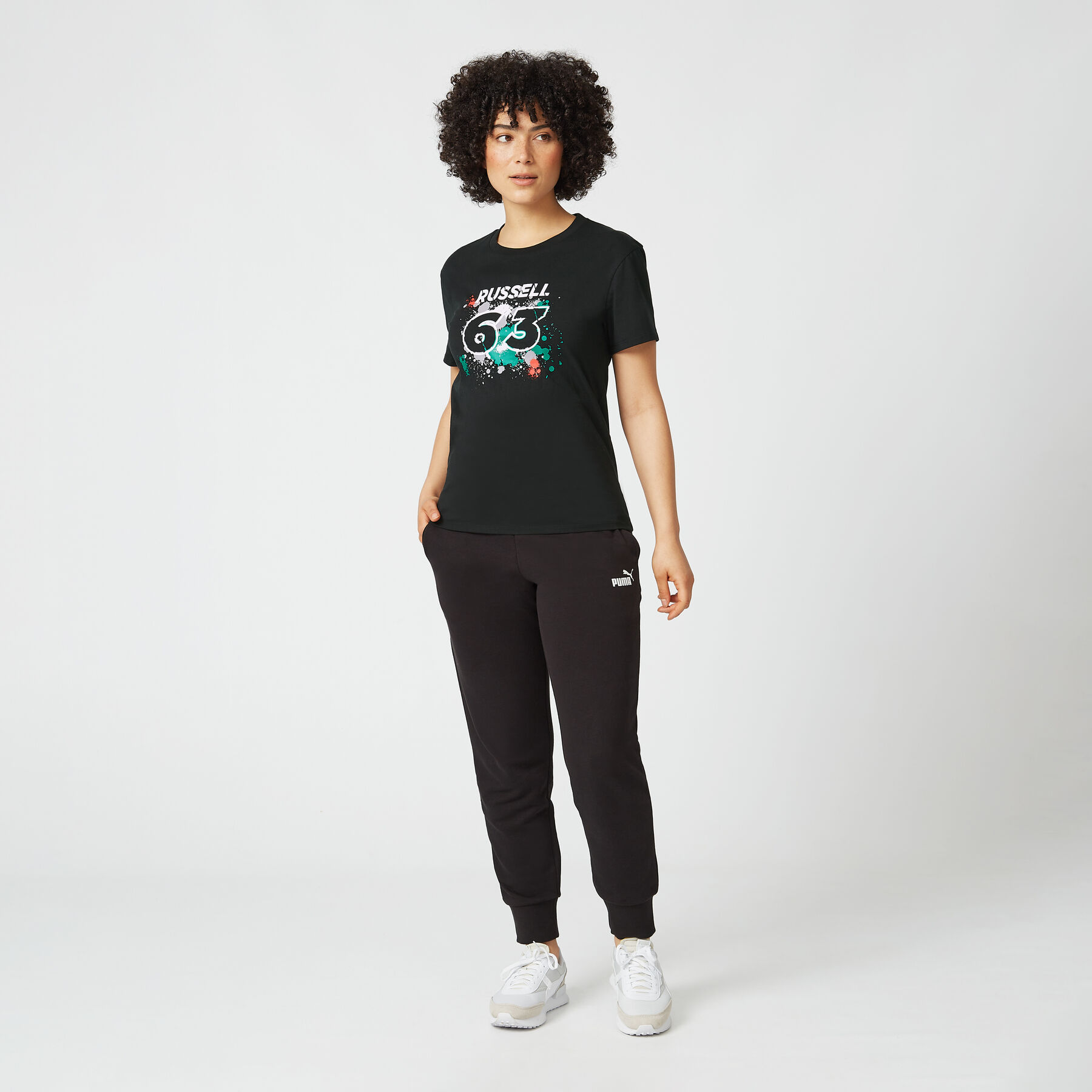 George Russell Womens 63 T Shirt Mercedes AMG Petronas Fuel