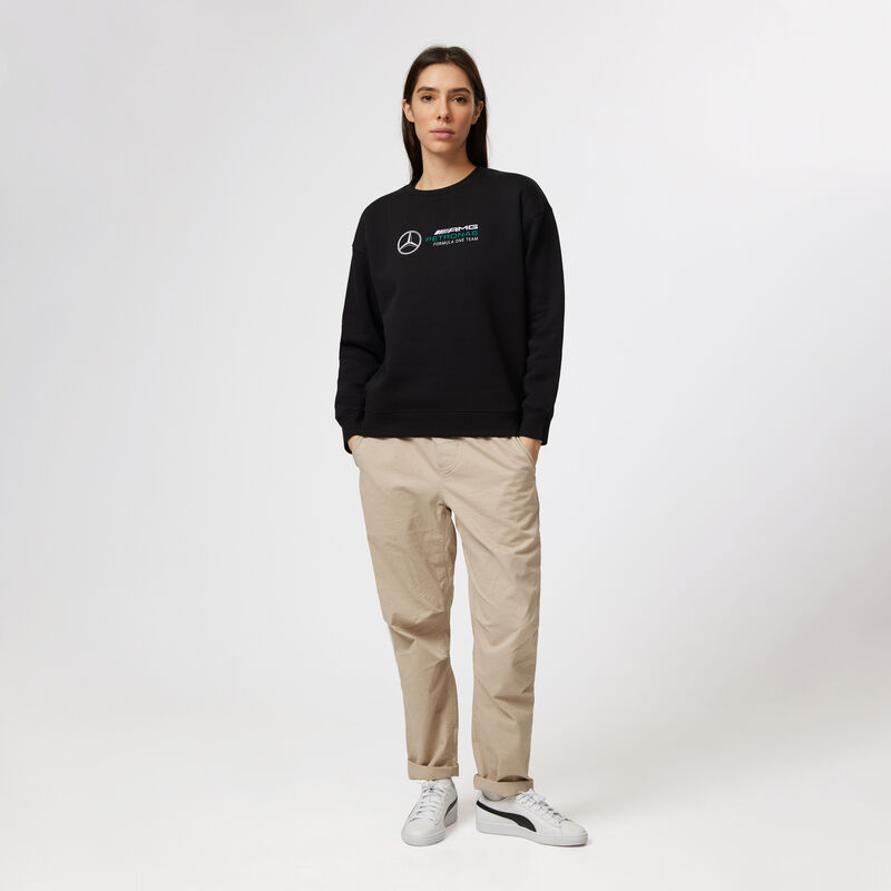 MAPF1 FW WOMENS CREW SWEAT - black