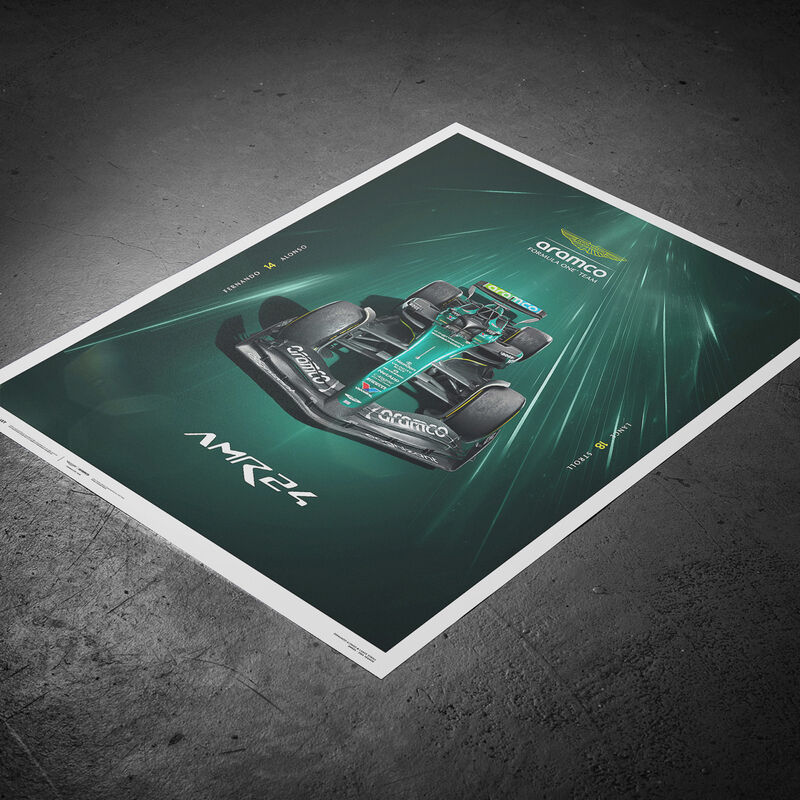 AMF1 AMR24 HYPER-FOCUS POSTER - green