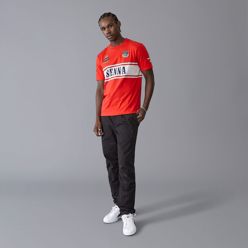AS FW MENS LEGACY PATCHWORK SENNA TEE - red