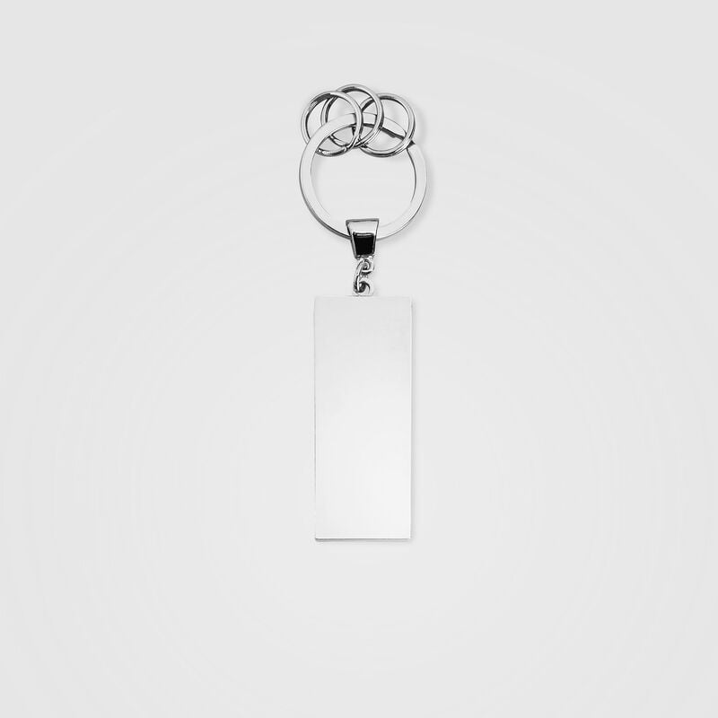 SF FW METAL LOGO KEYRING - black