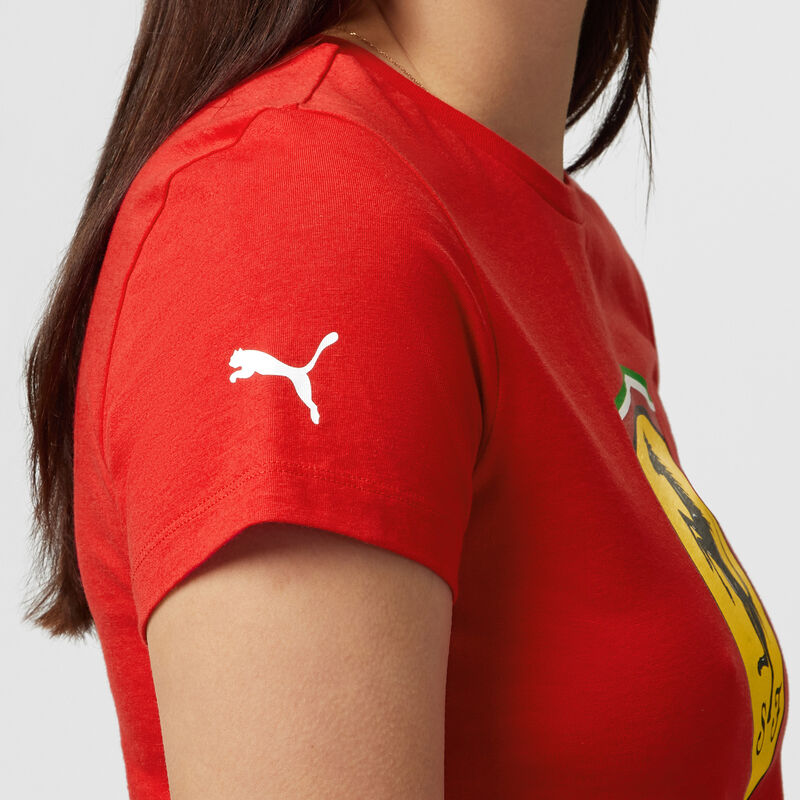 SF FW WOMENS LARGE SHIELD TEE - red