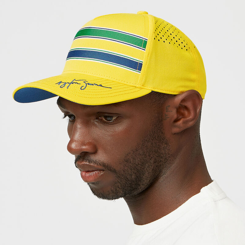 AS FW STRIPE BASEBALL CAP - yellow