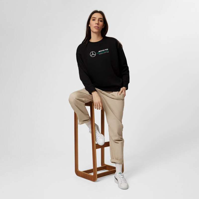 MAPF1 FW WOMENS CREW SWEAT - black