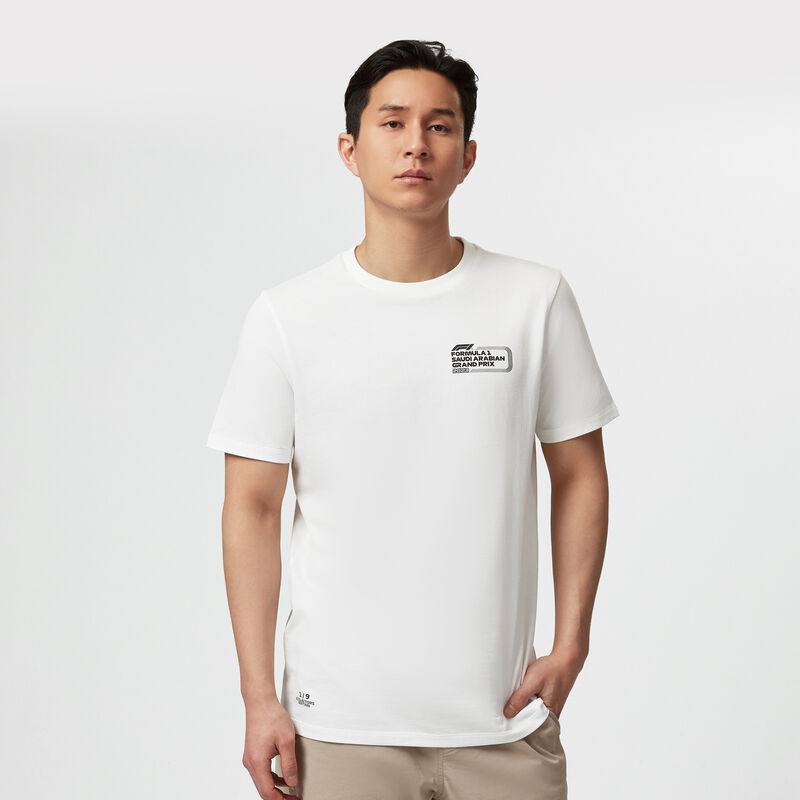 F1 FW RS SAUDI TEE - white