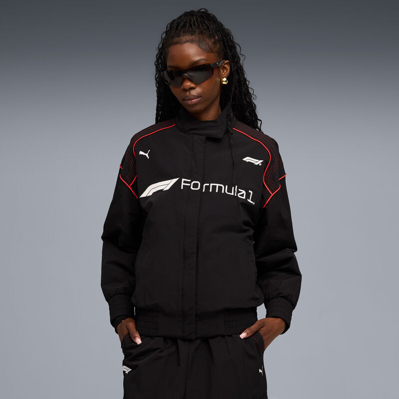 F1 LS 75 YRS WMN RACING JKT - black