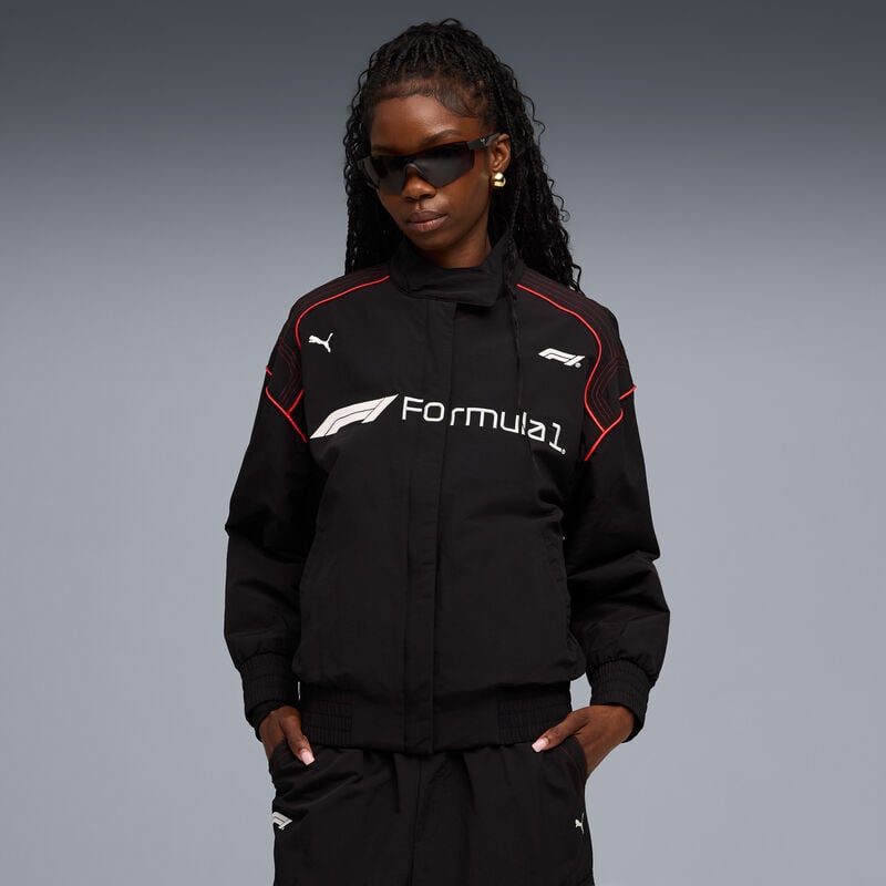 F1 LS 75 YRS WMN RACING JKT - black