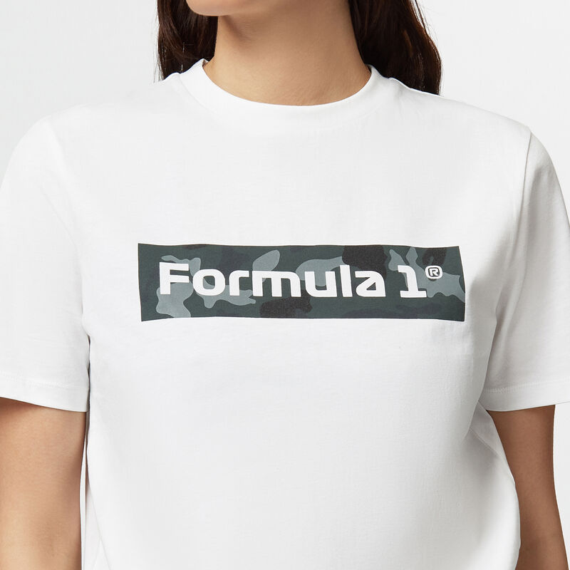 F1 FW CAMO TEE - white