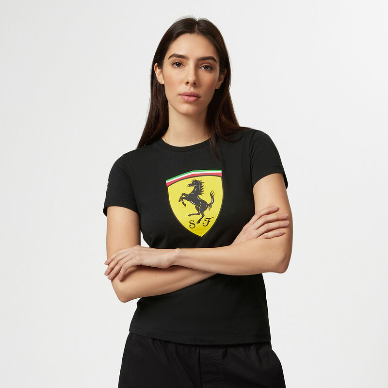 SF FW WOMENS LARGE SHIELD TEE - black