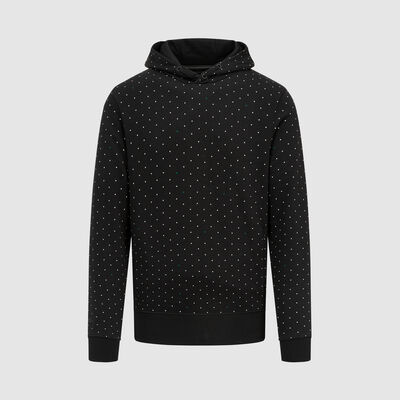 Felpa con cappuccio a pois