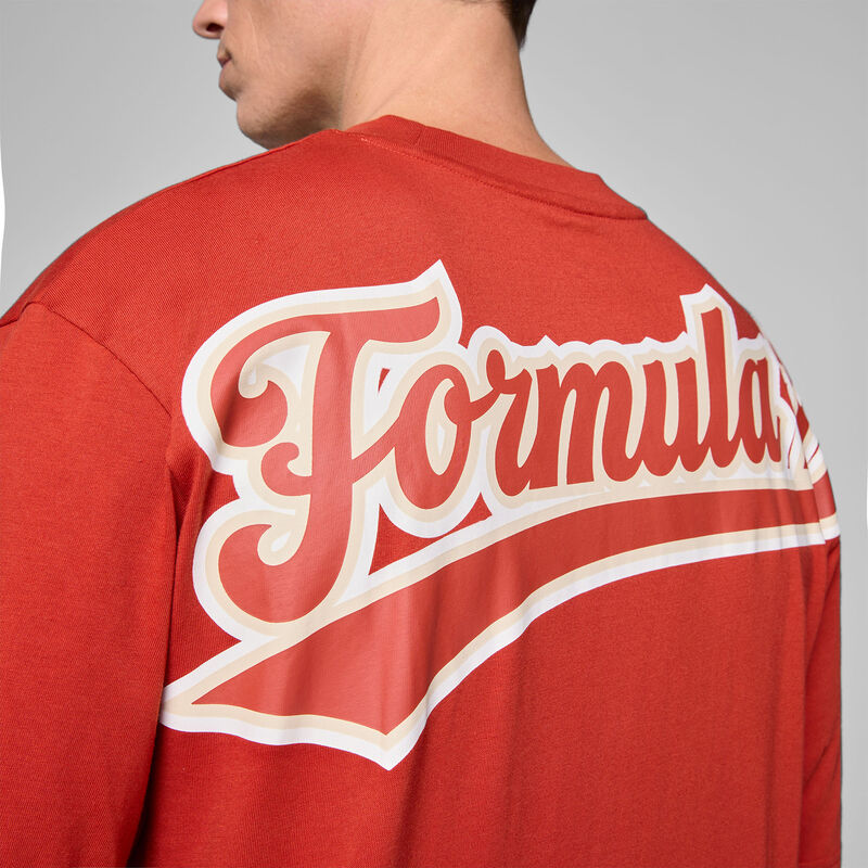 F1 FW HERITAGE LOGO TEE - red