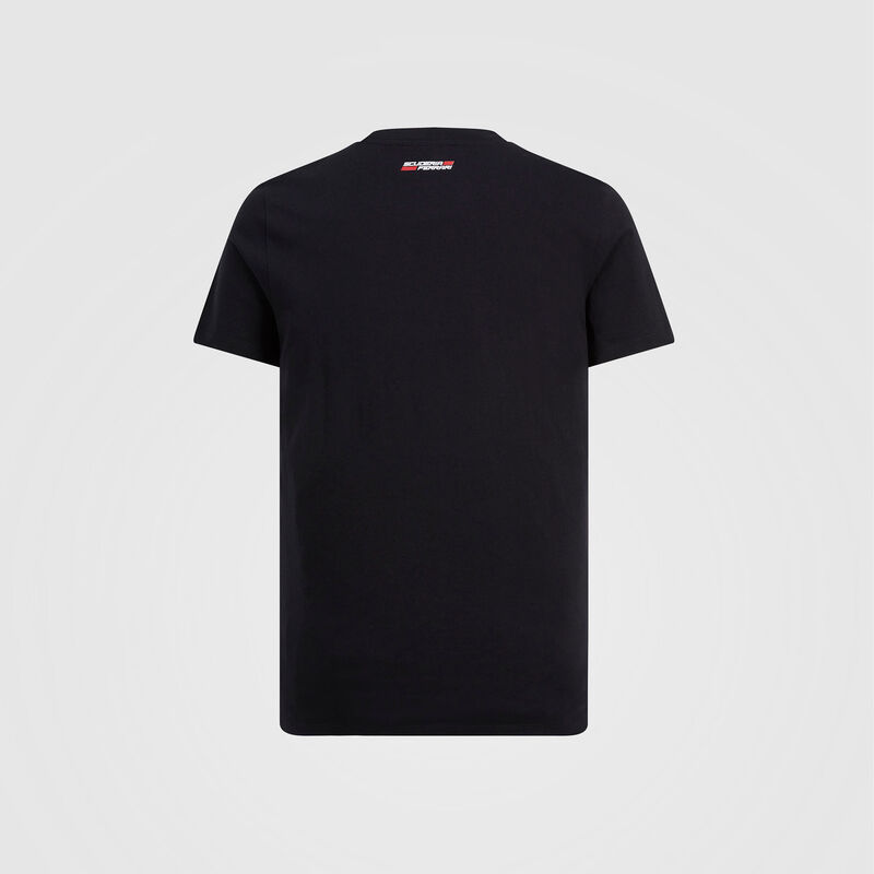 SF FW MENS ANGLED SCUDERIA GRAPHIC TEE - black