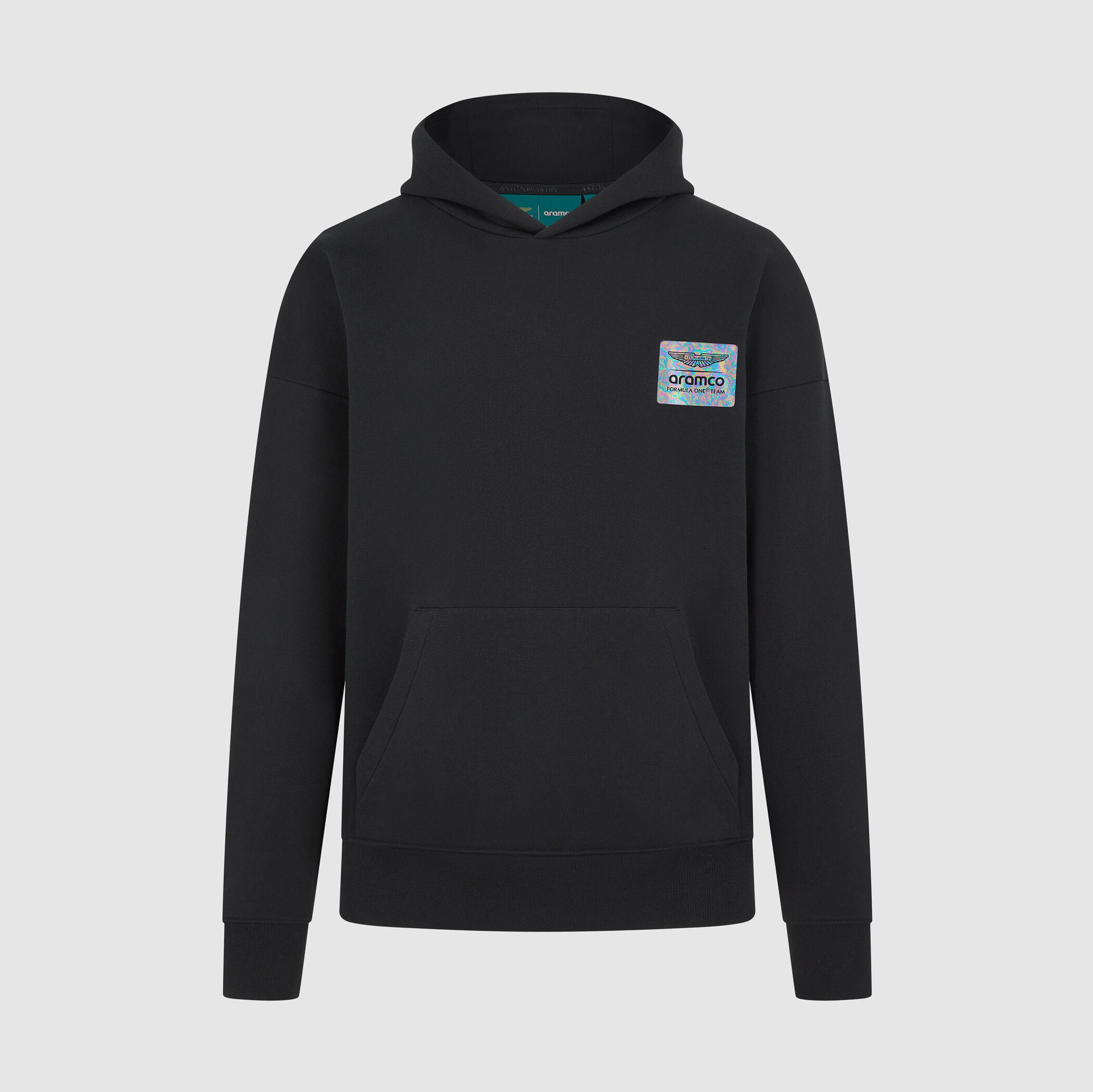 Aston Martin F1 Team Aston Martin F1 Team 2024 Vegas GP Iridescent Print Oversized Hoodie 2024 Aston Martin F1 Team negro M para hombres