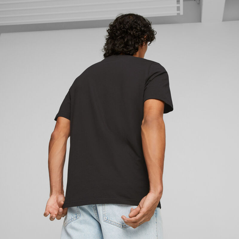 SF LS RACE TONAL BIG SHIELD TEE - black