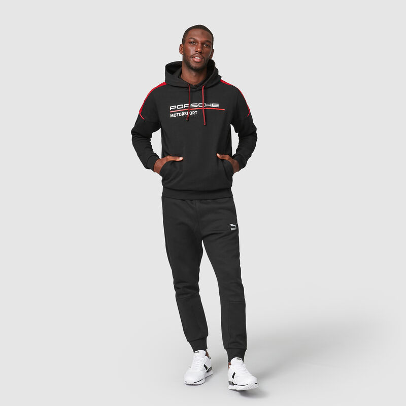 PORSCHE FW MENS HOODED SWEAT - black