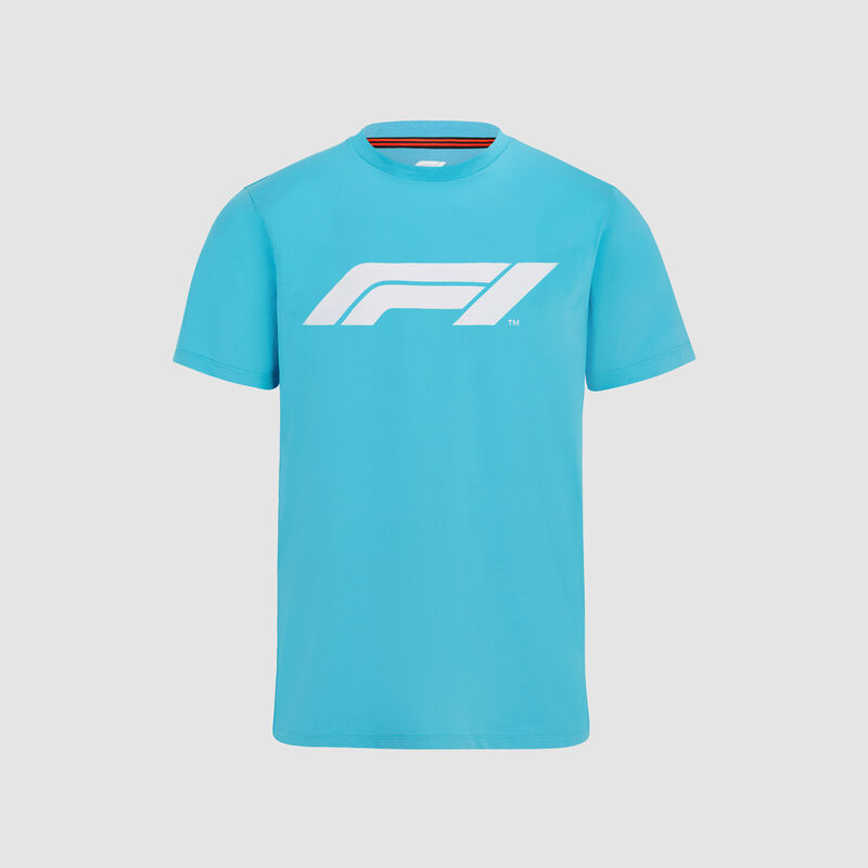 F1 FW MENS LARGE LOGO TEE - bright blue