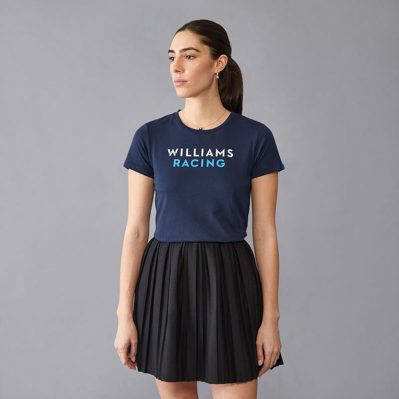 WILLIAMS RACING FW WOMENS LOGO TEE - navy