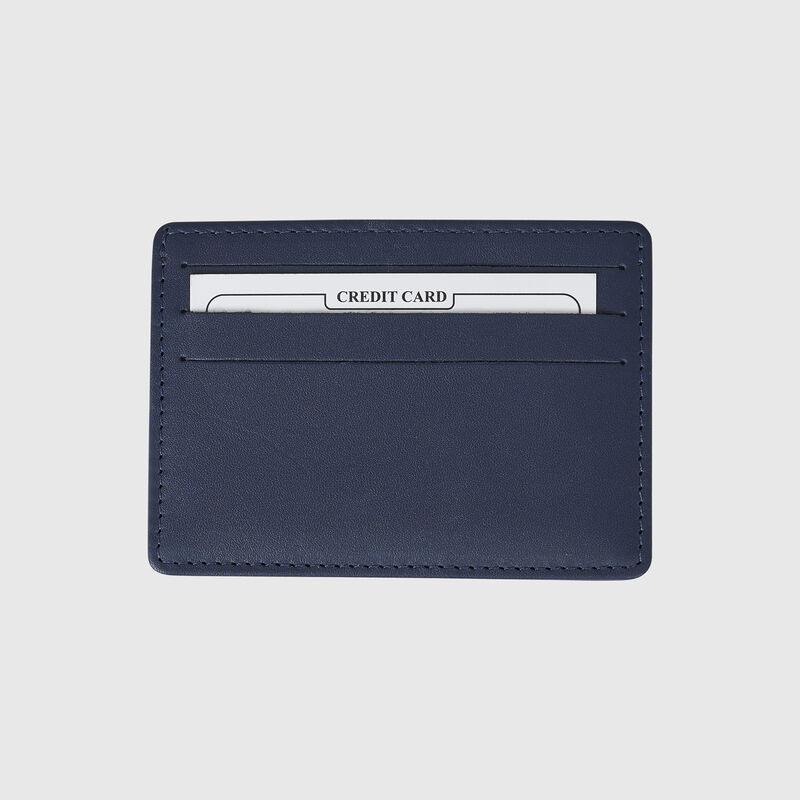 RBR SL FW 2023 LEATHER CARDHOLDER - navy
