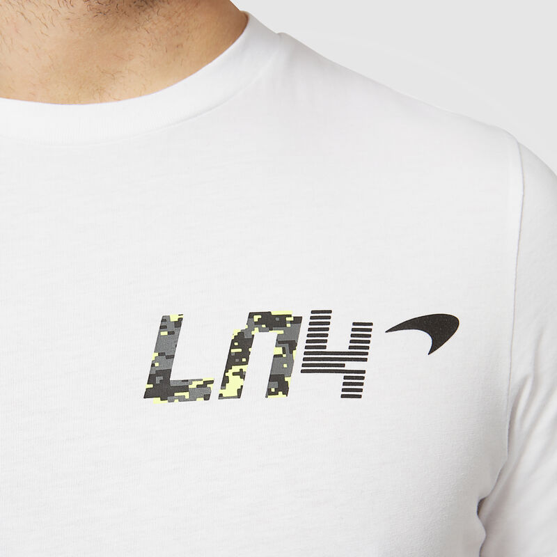 MCLAREN FW MENS LANDO NO4 GLITCH TEE - white