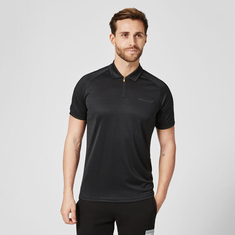 MCLAREN FW MENS TECH POLO - black