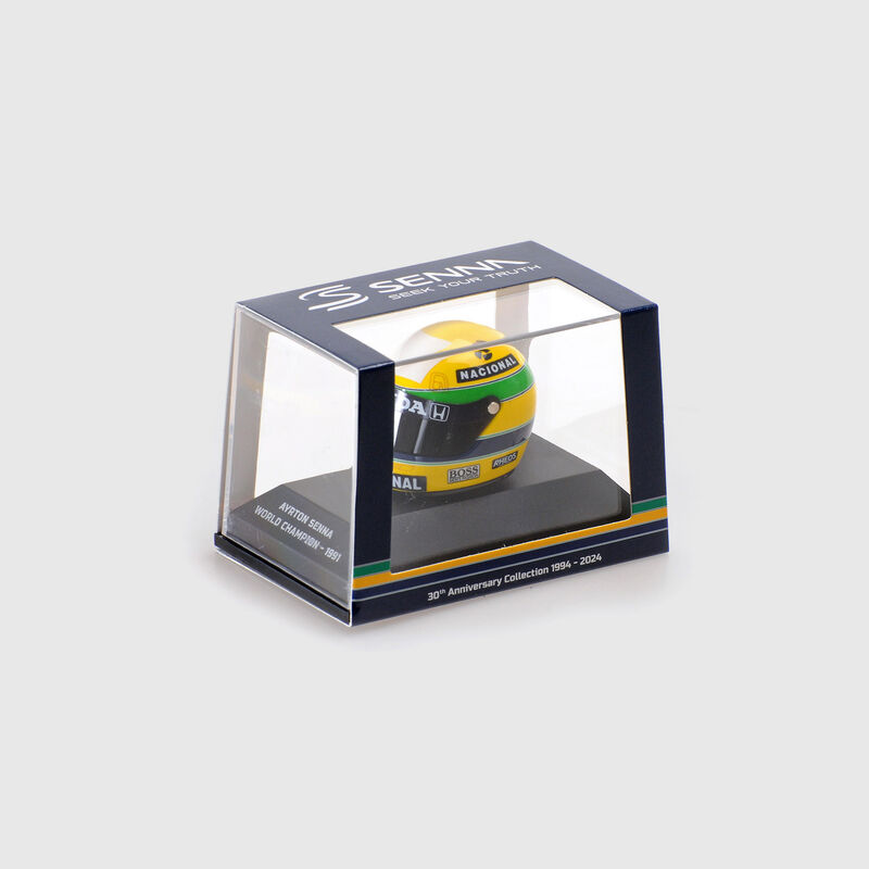 SENNA 1991 HELMET 1:8 - yellow