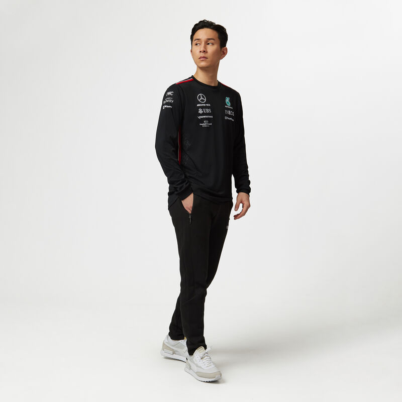 MAPF1 RP MENS LS DRIVER TEE - black