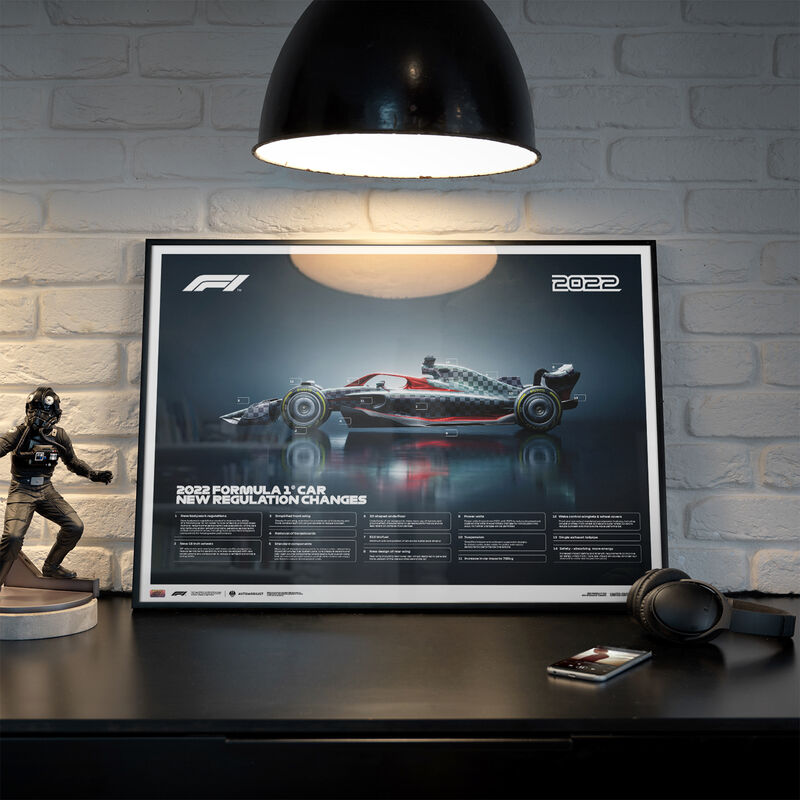 F1 SL NEW REGULATIONS 2022 POSTER - Multicolor