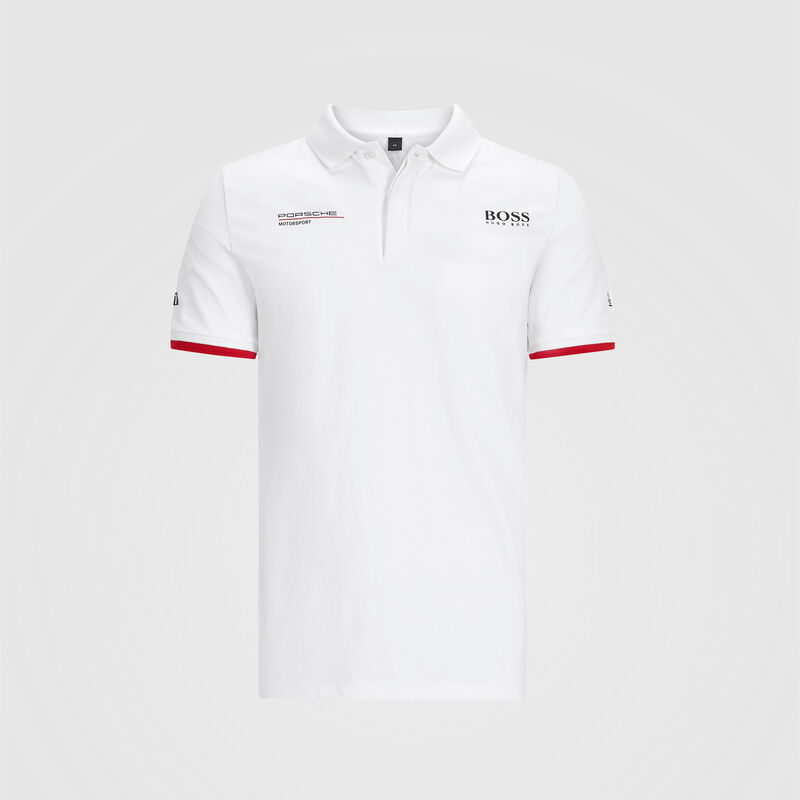 PORSCHE RP MENS TEAM POLO - white