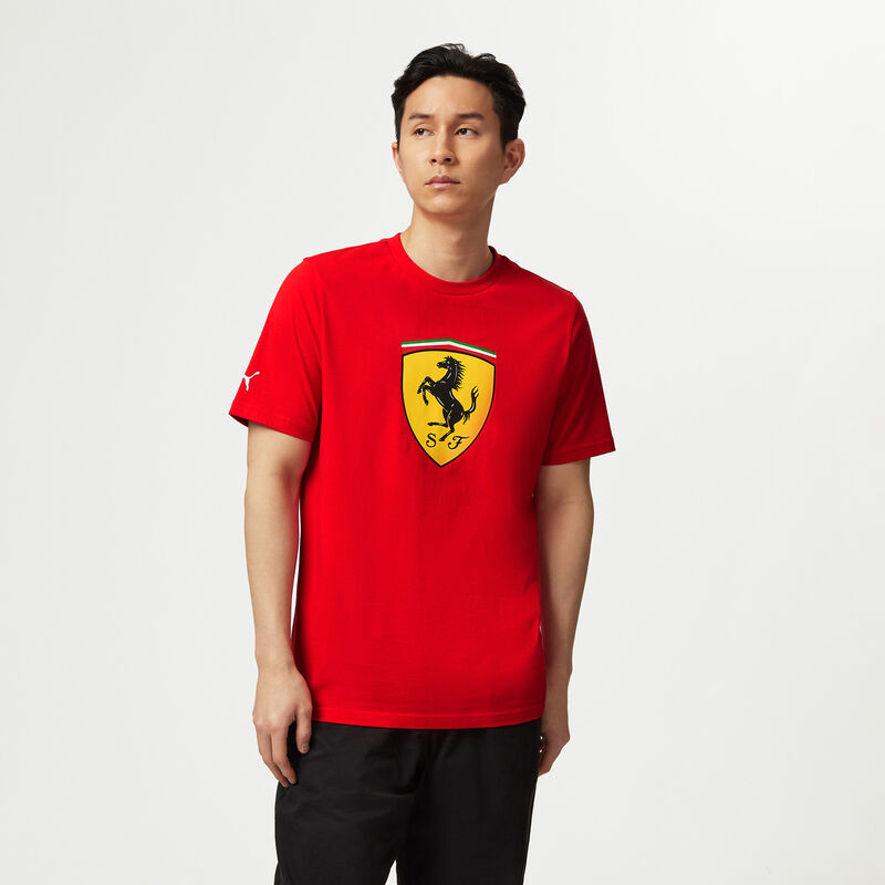 SF PU FW MENS LARGE SHIELD TEE - red