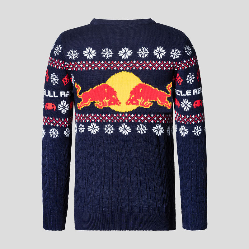 RBR UNISEX FAIRISLE PULLOVER - navy