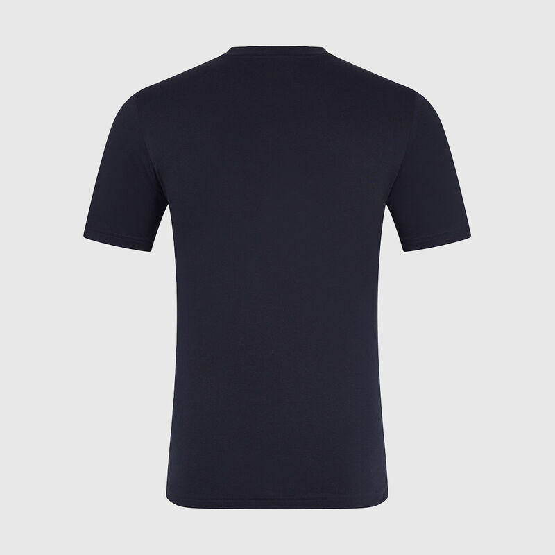 RBR FW UNISEX LARGE FRONT LOGO TEE - navy