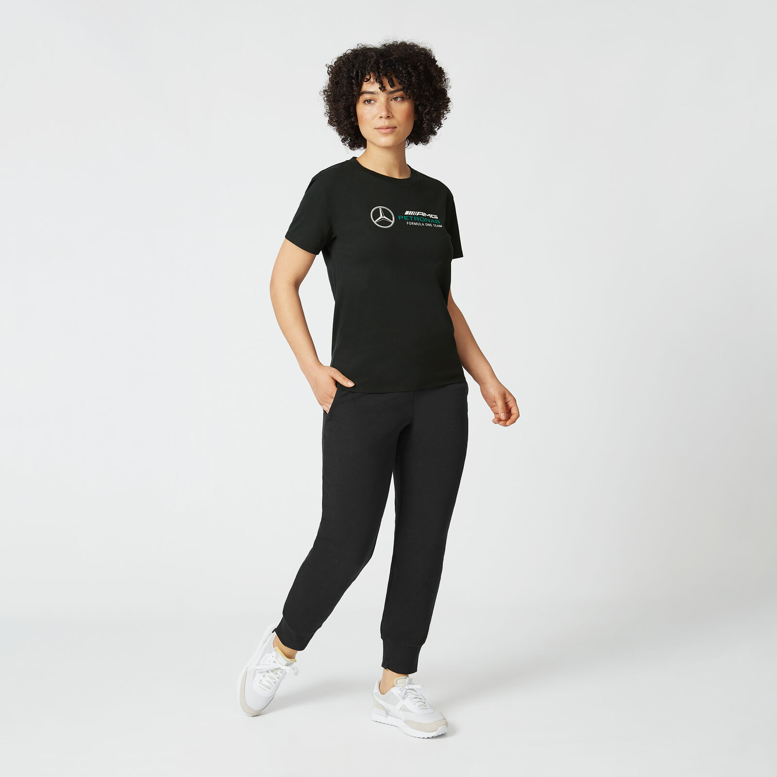 Large Logo-Damen-T-Shirt - Mercedes-AMG Petronas | Fuel For Fans