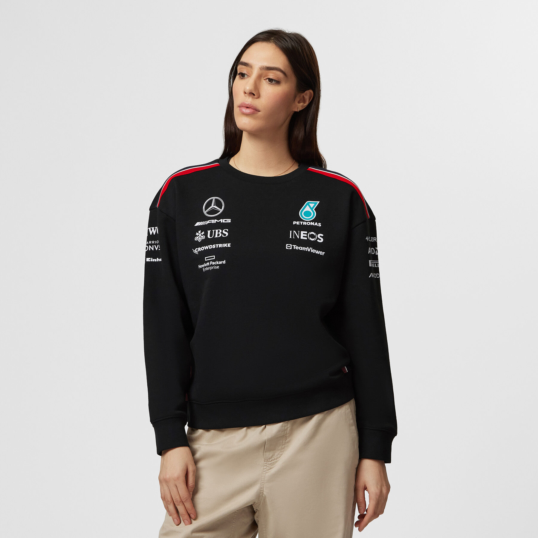 Women s 2023 Team Sweatshirt Mercedes AMG F1 Fuel For Fans