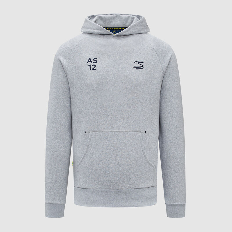 AS FW SEASONAL GRAPHIC HOODY - mid grey