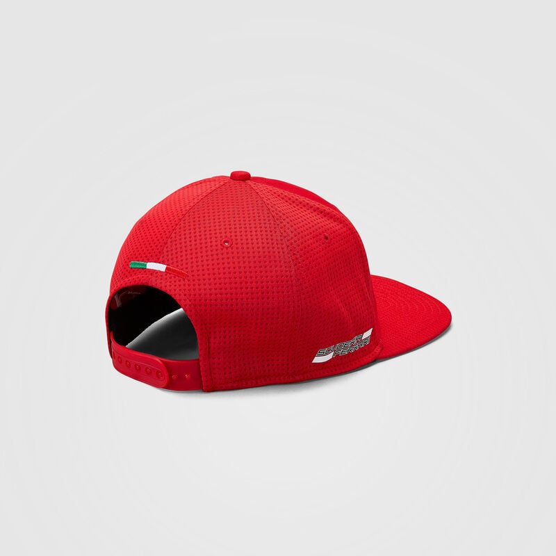 SF FW VETTEL FLAT BRIM CAP - red