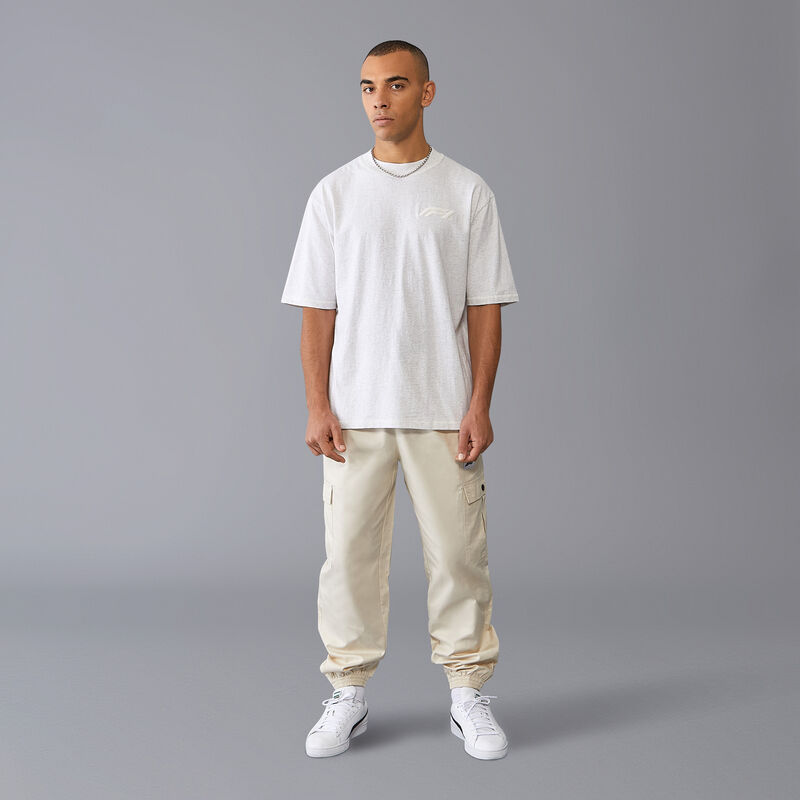 F1 FW RELAXED FIT BOUCLE TEE - white