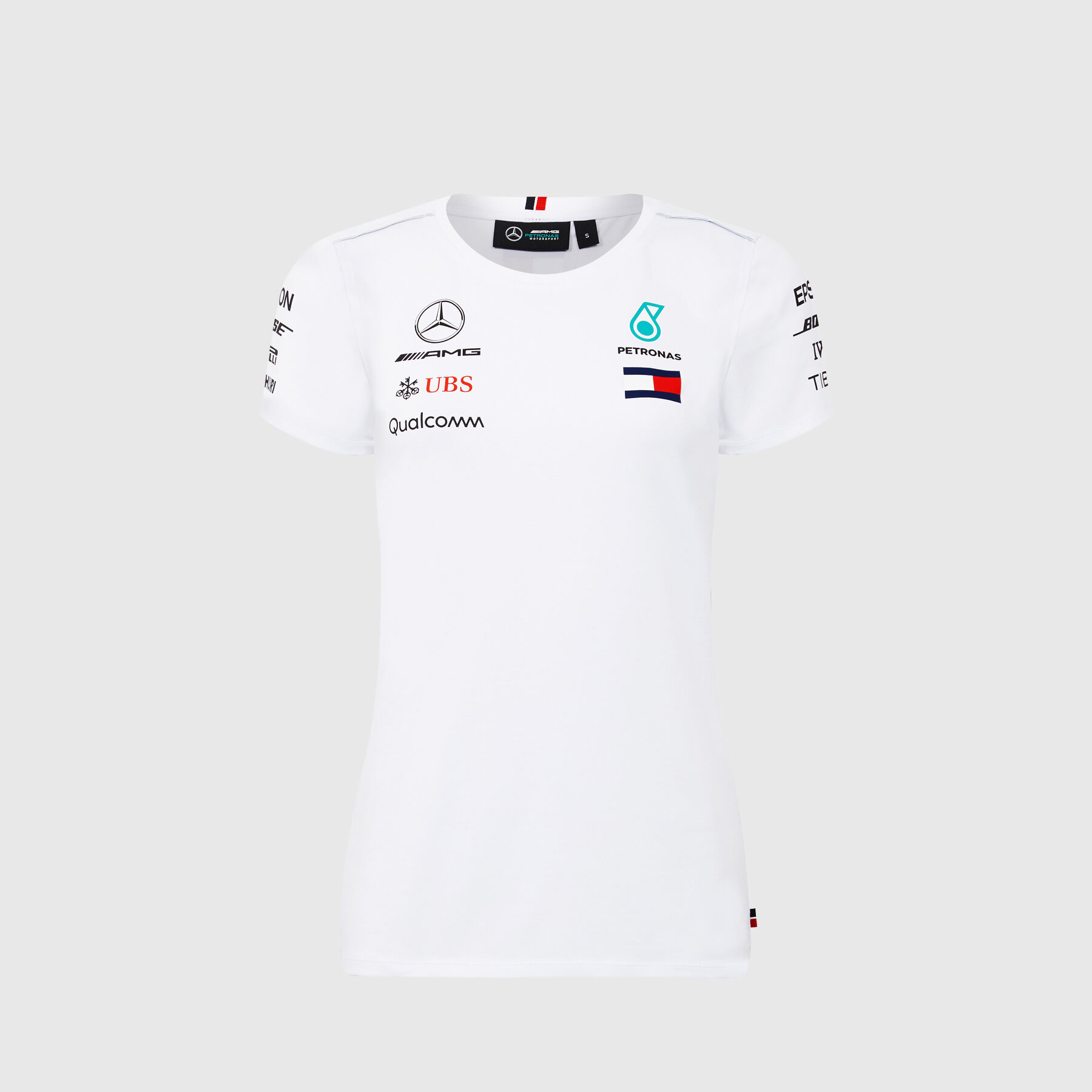 Mercedes AMG Petronas F1 Motorsport Drivers Camiseta Blanco Oficial 2019