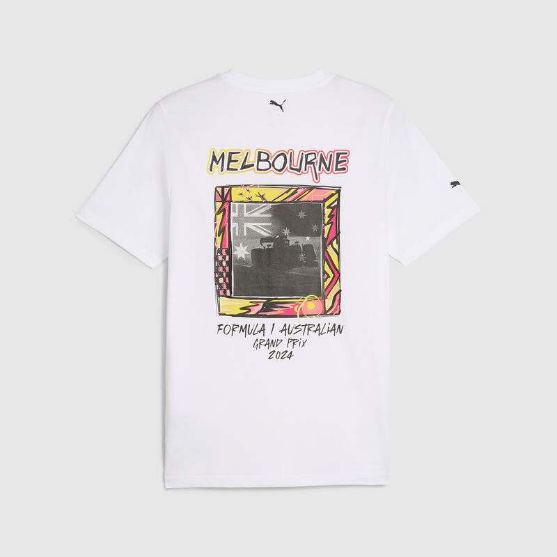 F1 FW MENS AUSTRALIA TEE - white