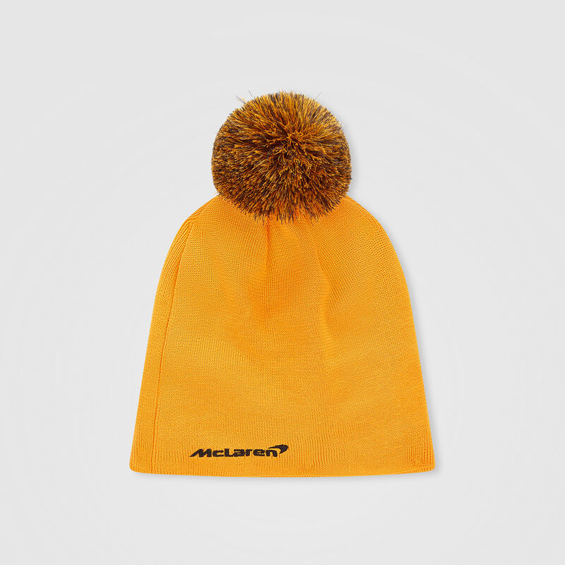 MCLAREN FW ESSENTIAL SKULL BOBBLE HAT - orange