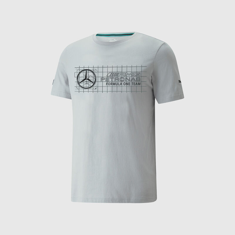 MAPF1 LS MENS LOGO TEE - silver