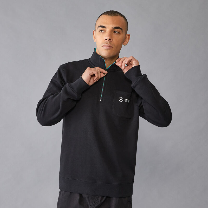 MAPF1 FW MENS 1/4 ZIP - black