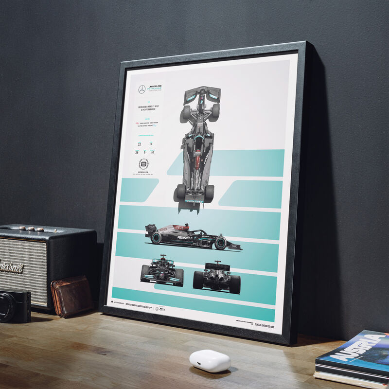 MAPF1 TEAM BLUEPRINT 2021 CLASSIC POSTER - multicolor