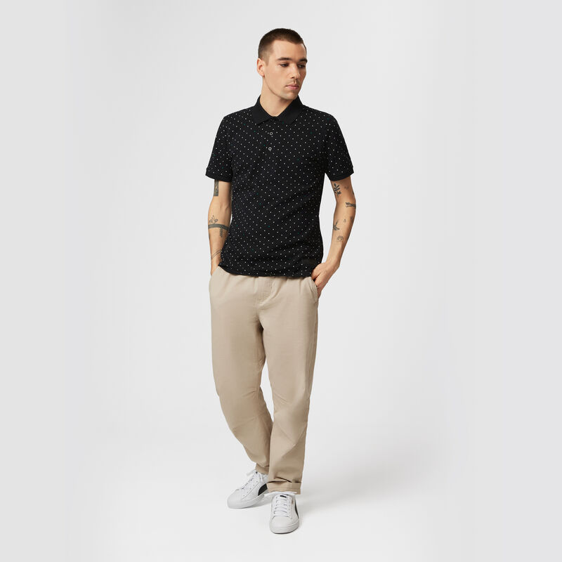 MAPF1 FW MENS POLKA DOT POLO - black