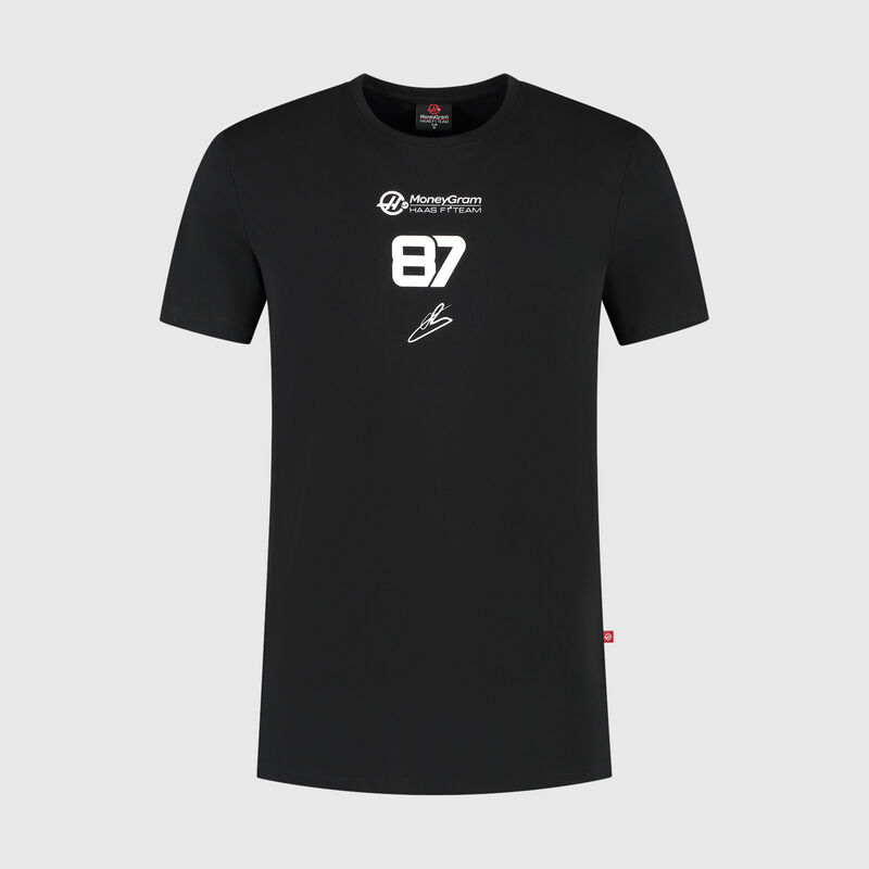 Oliver Bearman Driver T-shirt 2025 - Haas F1 Team - Black XXL - 8718326213609 - Fuel For Fans F1 Merchandise store