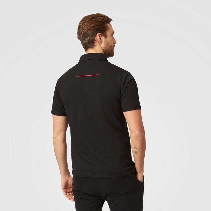 PORSCHE FW MENS POLO - black